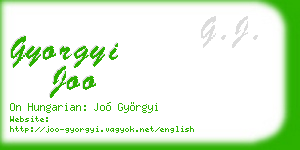 gyorgyi joo business card